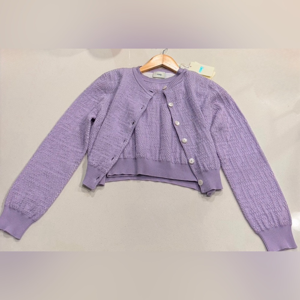 FENDI Vest & Cardigan Set. Size 10